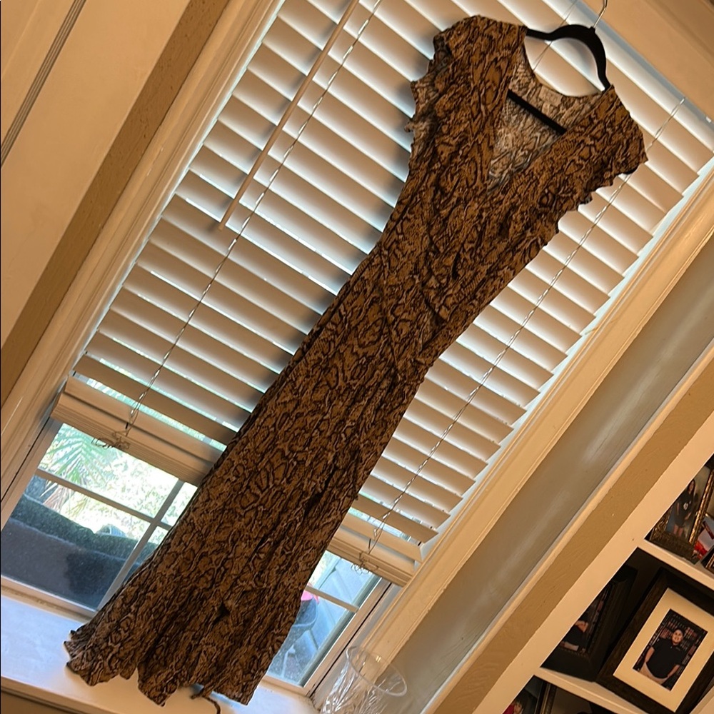 Sofia by Sofia Vergara Brown Maxi Dress